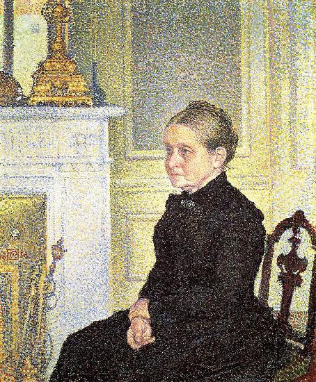 Theo Van Rysselberghe Portrait of Madame Charles Maus Norge oil painting art